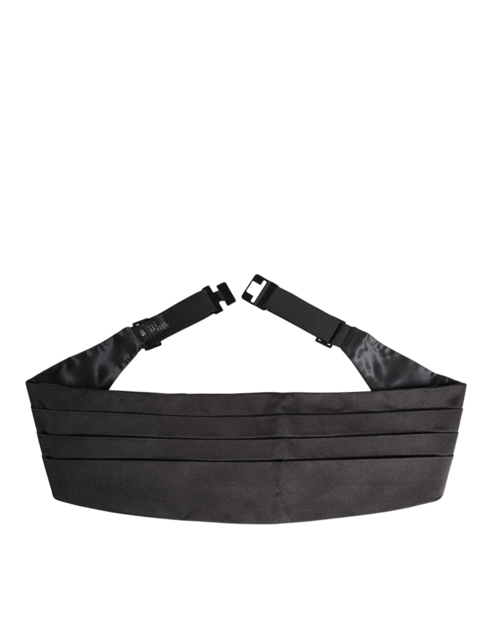 Dolce & Gabbana Black Men 100% Silk Belt Wide Waist Cummerbund – IT50 | L par Dolce & Gabbana | Disponible sur Sandy Store ByNet