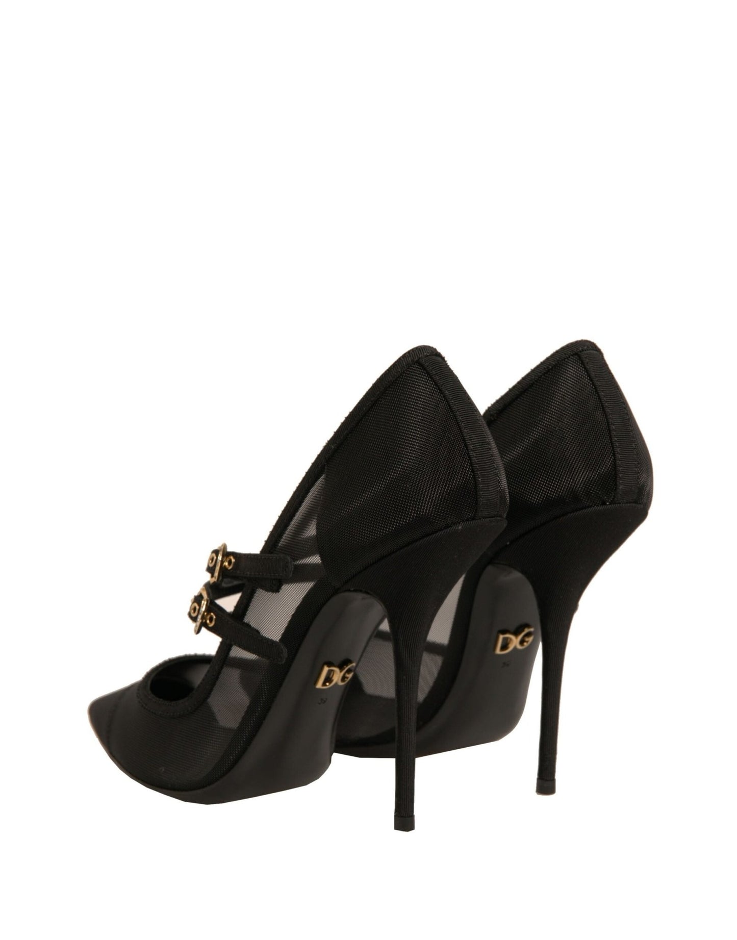 Dolce & Gabbana Black Mesh Mary Jane High Heels Pumps Shoes - Sandy Store ByNet