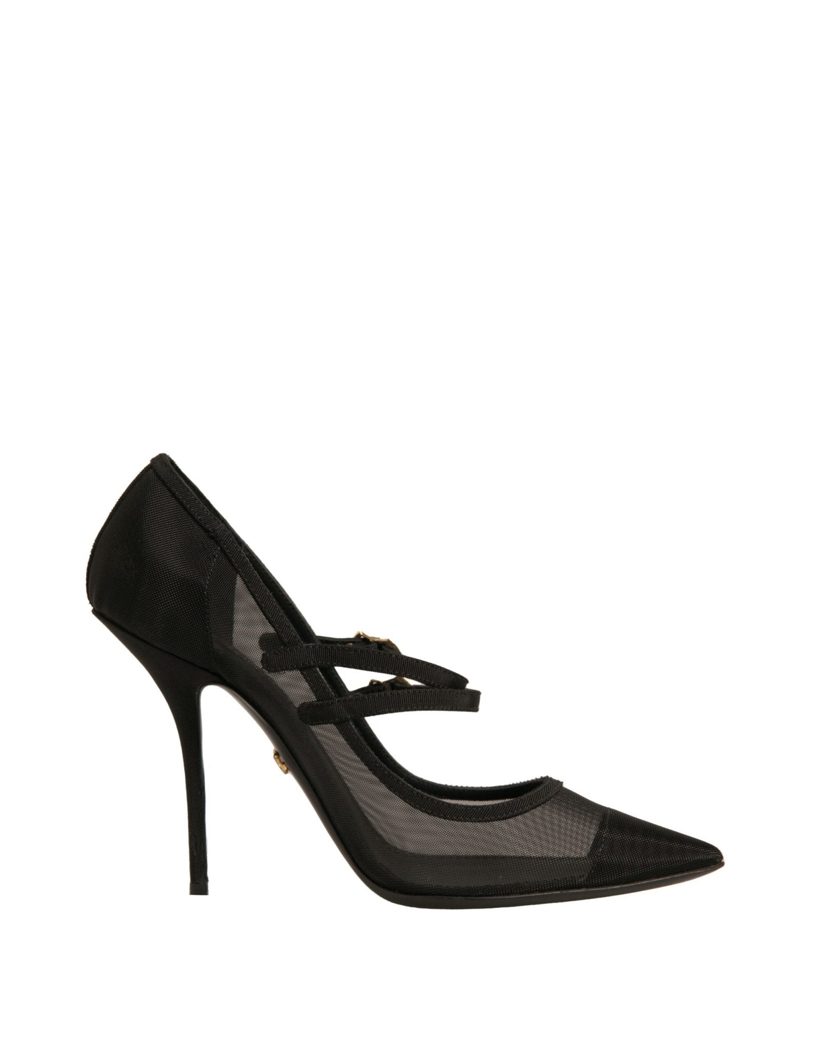 Dolce & Gabbana Black Mesh Mary Jane High Heels Pumps Shoes - Sandy Store ByNet