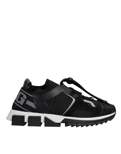 Dolce & Gabbana Black Mesh Sorrento Trekking Sneakers Shoes – EU36.5/US6 par Dolce & Gabbana | Disponible sur Sandy Store ByNet