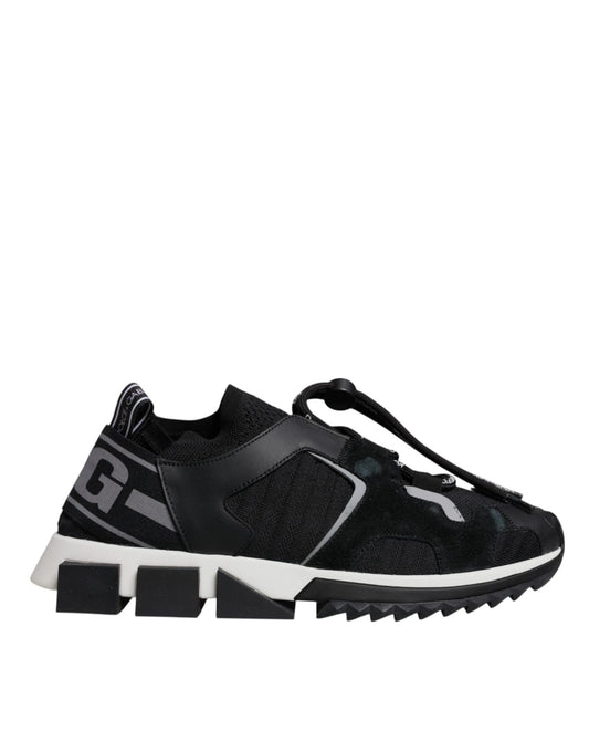 Dolce & Gabbana Black Mesh Sorrento Trekking Sneakers Shoes – EU39.5/US9 par Dolce & Gabbana | Disponible sur Sandy Store ByNet