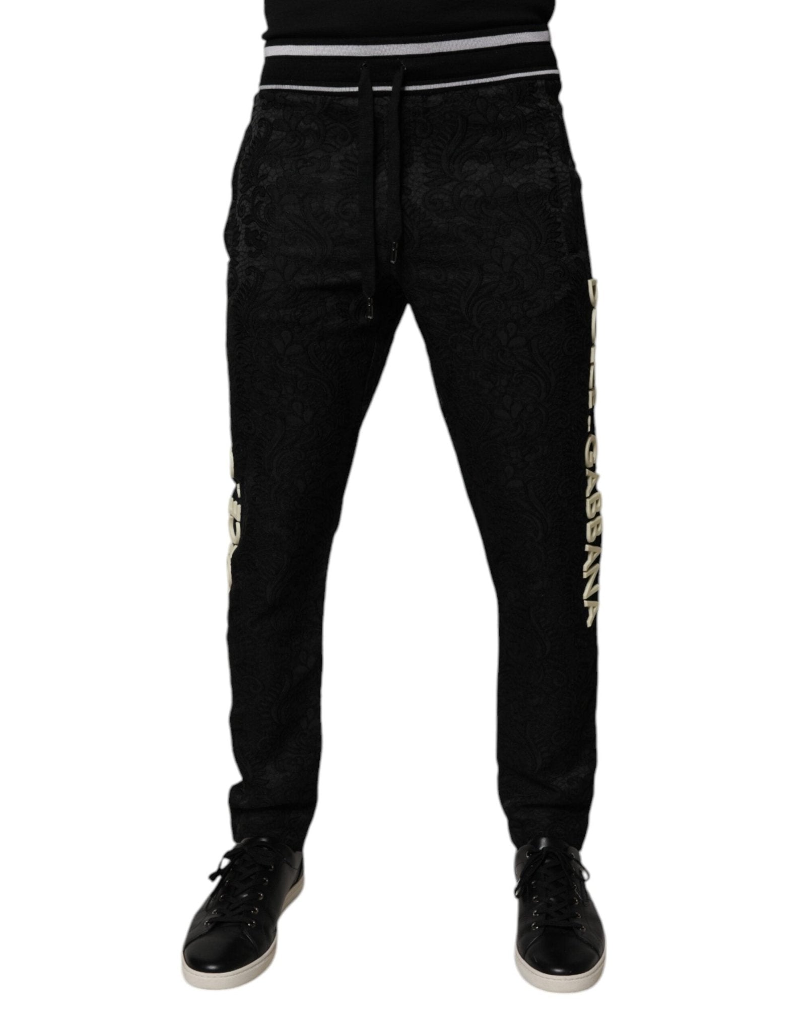Dolce & Gabbana Black Mid Waist Jogger Men Sweatpants Pants – IT44 | XS par Dolce & Gabbana | Disponible sur Sandy Store ByNet