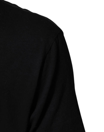 Dolce & Gabbana Black Musical Print Cotton Crew Neck T-shirt – IT54 | XL par Dolce & Gabbana | Disponible sur Sandy Store ByNet