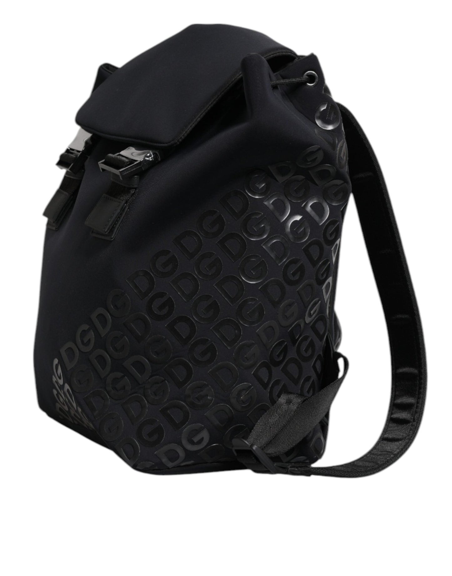 Dolce & Gabbana Black Neoprene Nylon DG Logo School Backpack Bag - Sandy Store ByNet