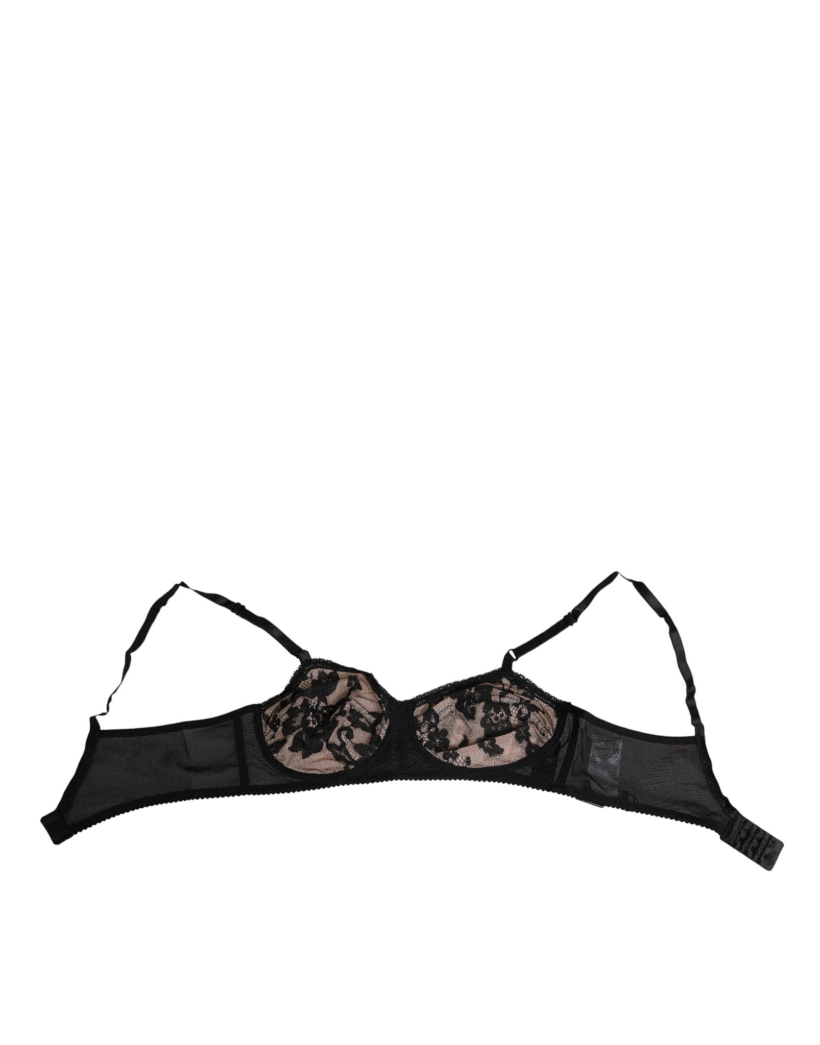 Dolce & Gabbana Black Nude Floral Lace Sheer Bra Underwear – IT2 | S par Dolce & Gabbana | Disponible sur Sandy Store ByNet