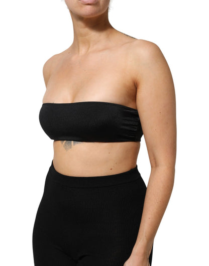 Dolce & Gabbana Black Nylon Blend Bandeau Strapless Tube Top – IT40|S par Dolce & Gabbana | Disponible sur Sandy Store ByNet