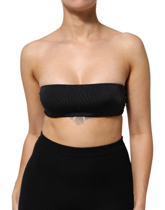 Dolce & Gabbana Black Nylon Blend Bandeau Strapless Tube Top – IT40|S par Dolce & Gabbana | Disponible sur Sandy Store ByNet