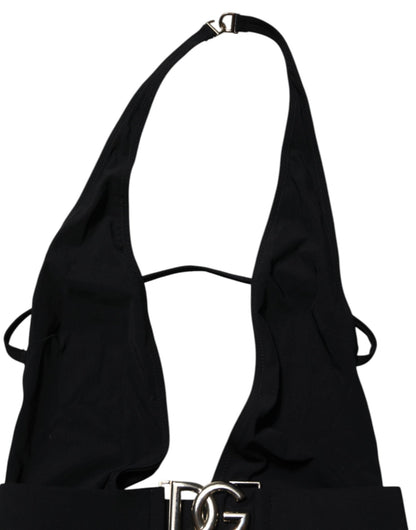 Dolce & Gabbana Black Nylon Deep V - Neck One Piece Swimwear – IT1 | XS par Dolce & Gabbana | Disponible sur Sandy Store ByNet