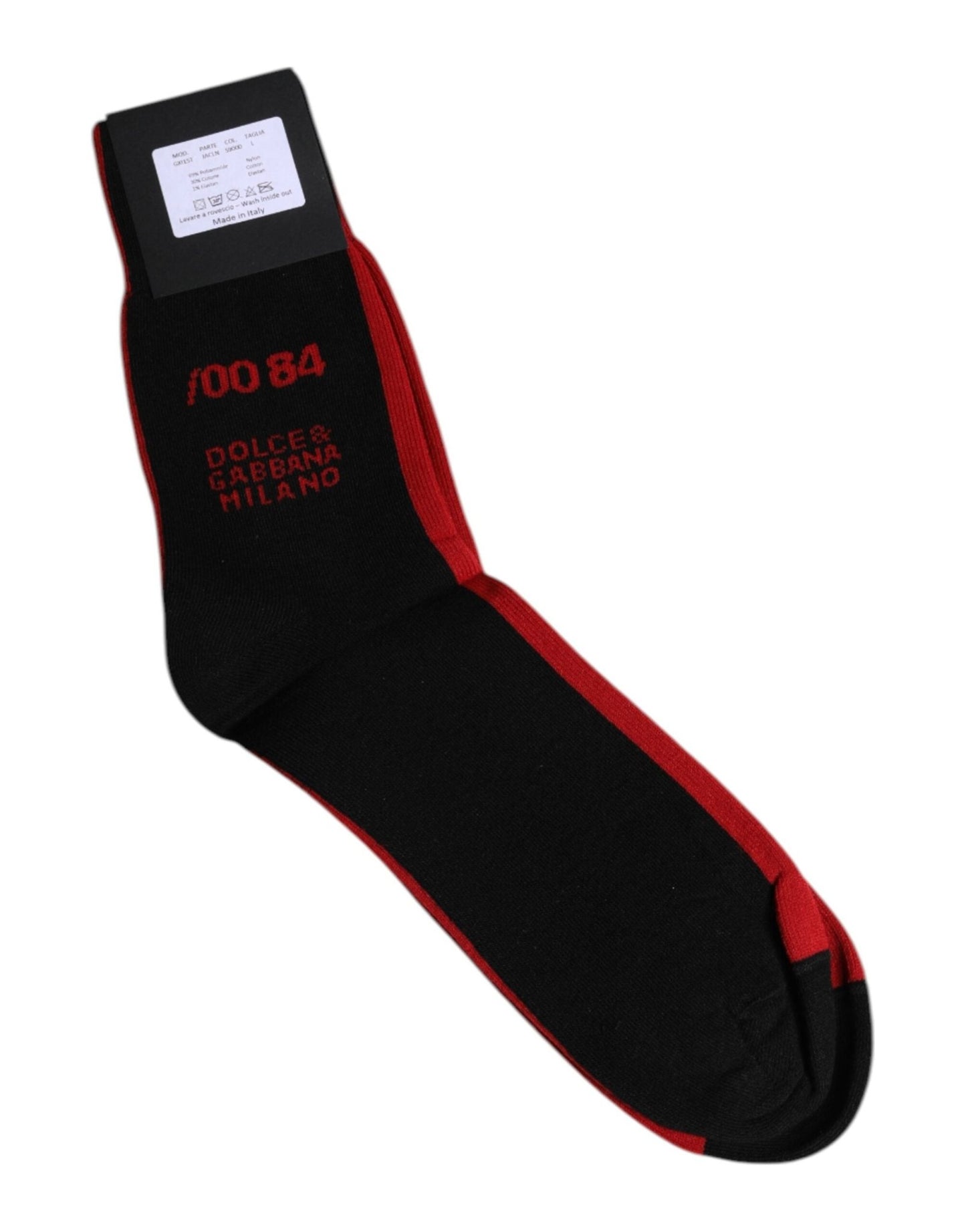 Dolce & Gabbana Black Nylon DG Logo Mid Calf Men Socks – L par Dolce & Gabbana | Disponible sur Sandy Store ByNet