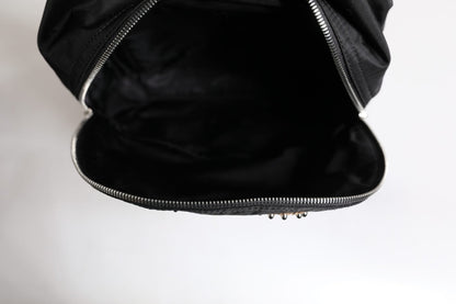 Dolce & Gabbana Black Nylon #DGFAMILY Embellished Backpack VULCANO Bag - Sandy Store ByNet