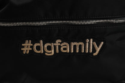 Dolce & Gabbana Black Nylon #DGFAMILY Embellished Backpack VULCANO Bag - Sandy Store ByNet