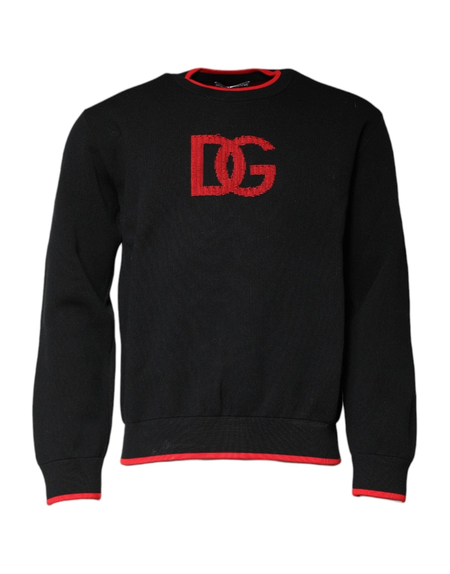 Dolce & Gabbana Black Nylon DGLogo Knit Men Pullover Sweater – IT50 | L par Dolce & Gabbana | Disponible sur Sandy Store ByNet