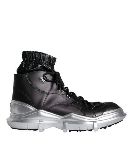 Dolce & Gabbana Black Nylon Galileo High Top Sneakers Shoes – EU44/US11 par Dolce & Gabbana | Disponible sur Sandy Store ByNet