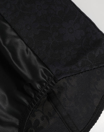 Dolce & Gabbana Black Nylon High Waist Short Panty Underwear – IT42|M par Dolce & Gabbana | Disponible sur Sandy Store ByNet