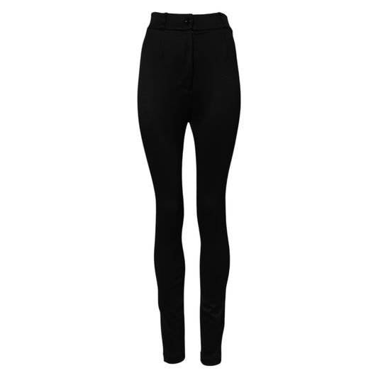 Dolce & Gabbana Black Nylon High Waist Skinny Leggings Pants – IT40|S par Dolce & Gabbana | Disponible sur Sandy Store ByNet