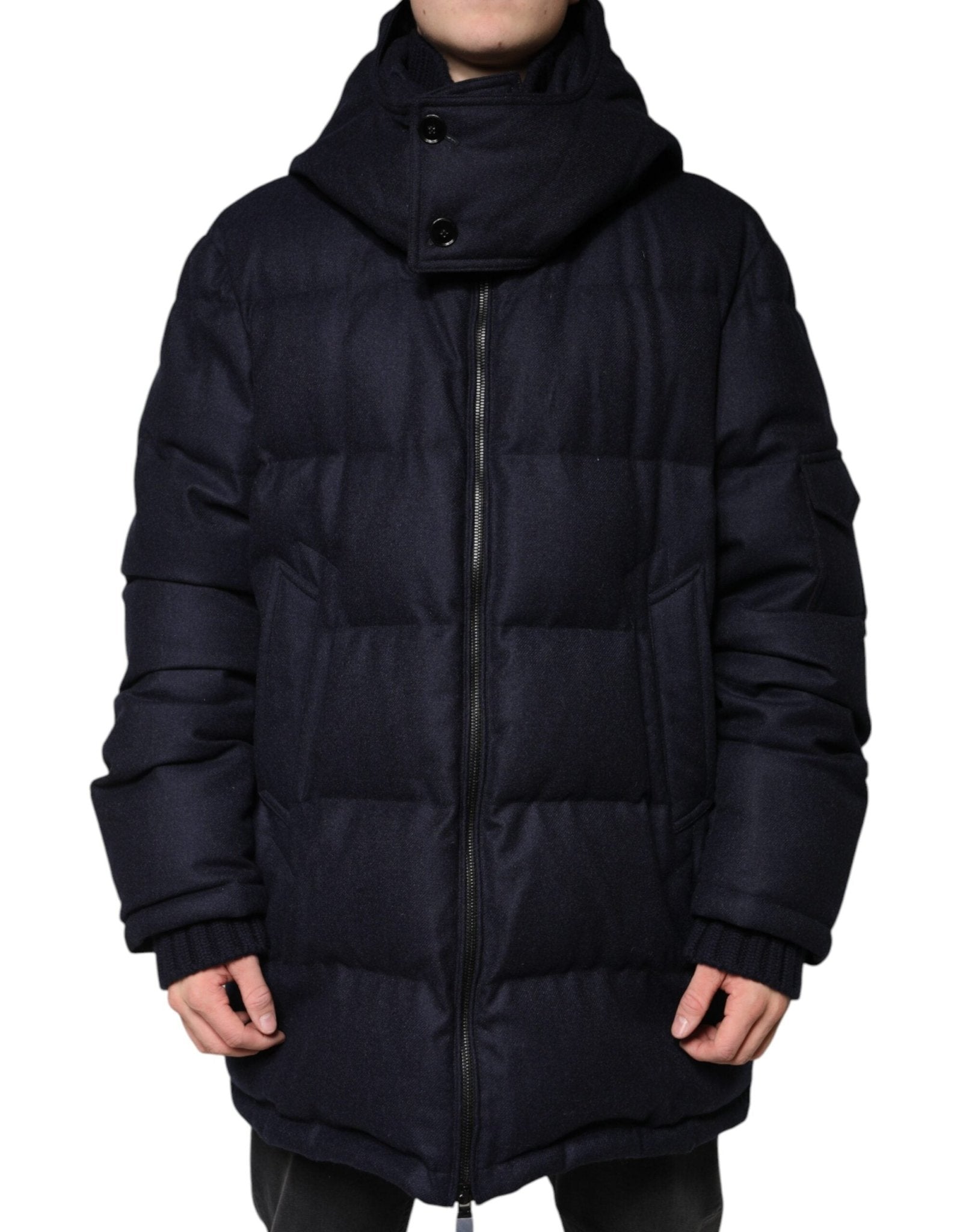Dolce & Gabbana Black Nylon Hooded Puffer Men Coat Jacket – IT50 | L par Dolce & Gabbana | Disponible sur Sandy Store ByNet
