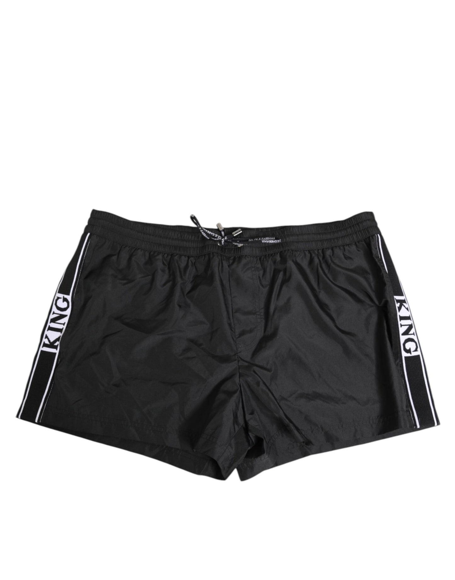 Dolce & Gabbana Black Nylon KING Sideband Men Boxer Shorts Swimwear – IT6| L par Dolce & Gabbana | Disponible sur Sandy Store ByNet