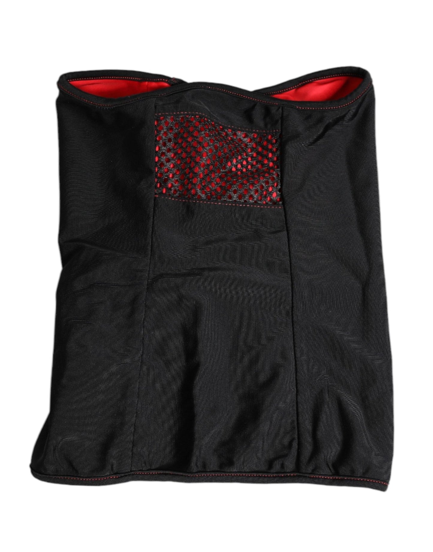 Dolce & Gabbana Black Nylon Knitted Neck Warmer Balaclava Scarf – par Dolce & Gabbana | Disponible sur Sandy Store ByNet