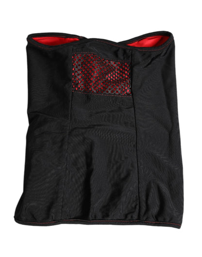 Dolce & Gabbana Black Nylon Knitted Neck Warmer Balaclava Scarf – par Dolce & Gabbana | Disponible sur Sandy Store ByNet