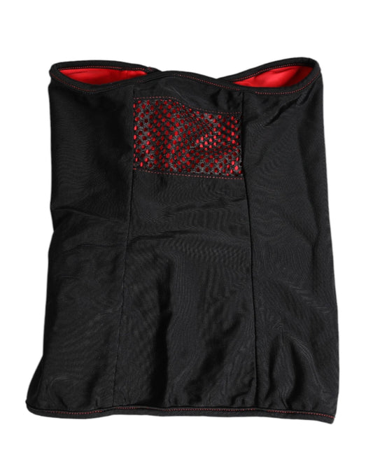 Dolce & Gabbana Black Nylon Knitted Neck Warmer Balaclava Scarf – par Dolce & Gabbana | Disponible sur Sandy Store ByNet