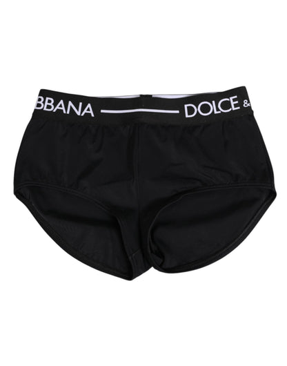 Dolce & Gabbana Black Nylon Logo Waistband Shorts Underwear – IT40|S par Dolce & Gabbana | Disponible sur Sandy Store ByNet