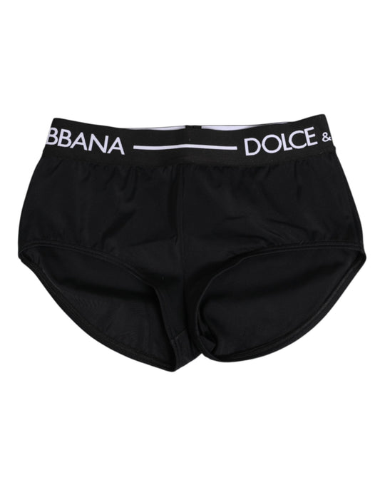 Dolce & Gabbana Black Nylon Logo Waistband Shorts Underwear – IT40|S par Dolce & Gabbana | Disponible sur Sandy Store ByNet