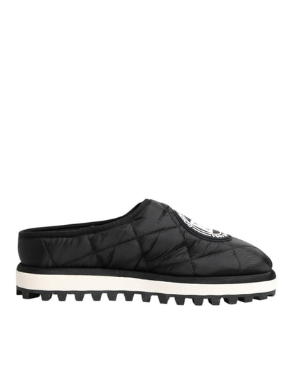 Dolce & Gabbana Black Nylon Low Top Slip On Sneaker Shoes – EU43/US10 par Dolce & Gabbana | Disponible sur Sandy Store ByNet