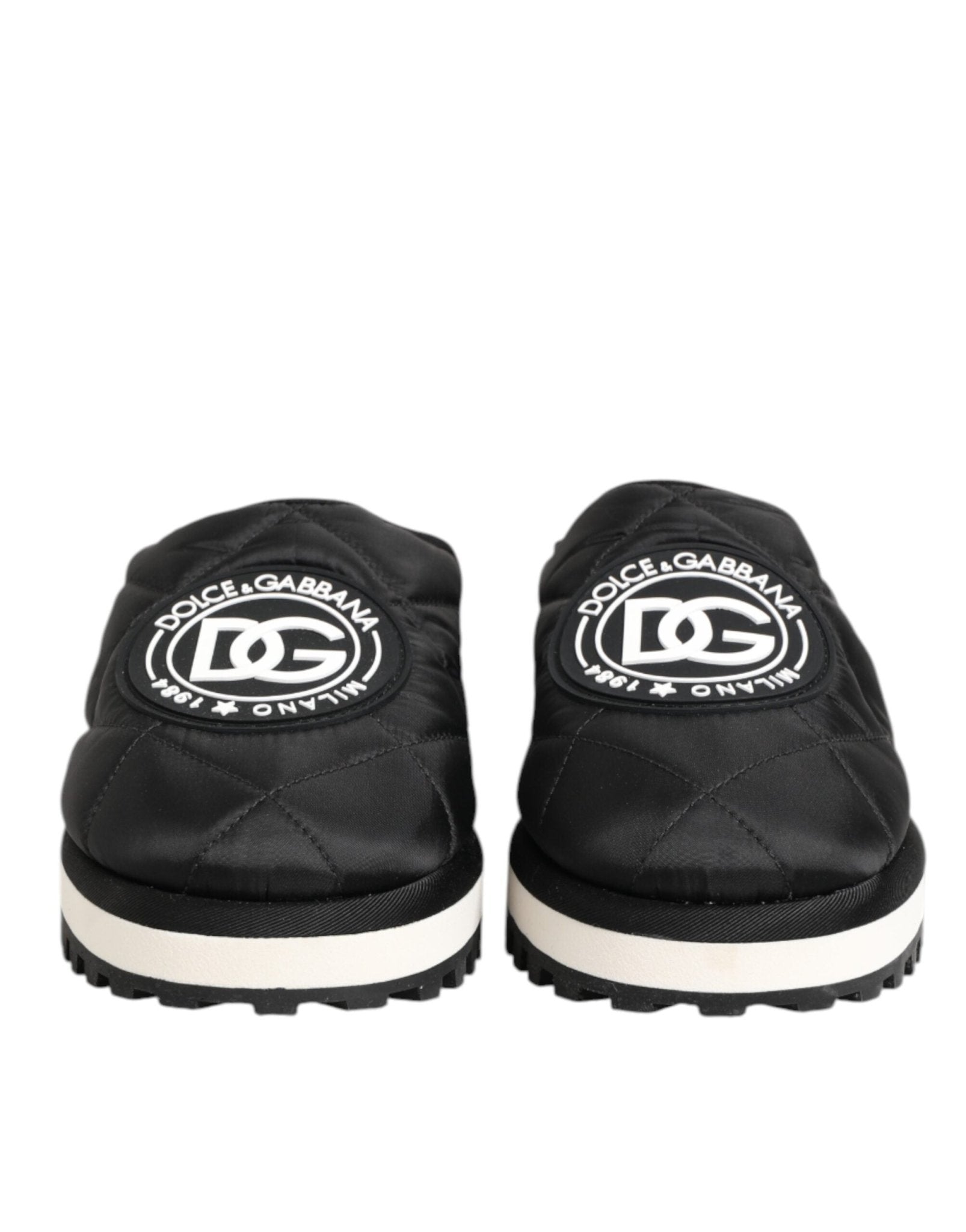 Dolce & Gabbana Black Nylon Low Top Slip On Sneaker Shoes – EU43/US10 par Dolce & Gabbana | Disponible sur Sandy Store ByNet