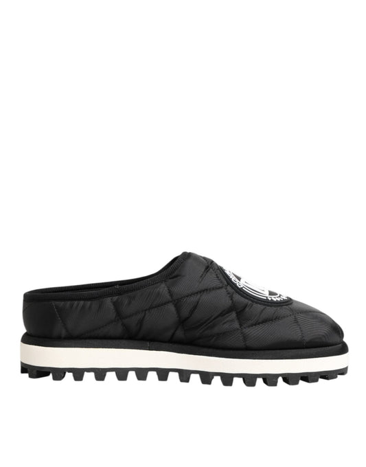 Dolce & Gabbana Black Nylon Low Top Slip On Sneaker Shoes – EU43/US10 par Dolce & Gabbana | Disponible sur Sandy Store ByNet