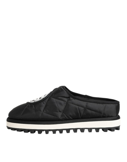 Dolce & Gabbana Black Nylon Low Top Slip On Sneaker Shoes – EU43/US10 par Dolce & Gabbana | Disponible sur Sandy Store ByNet