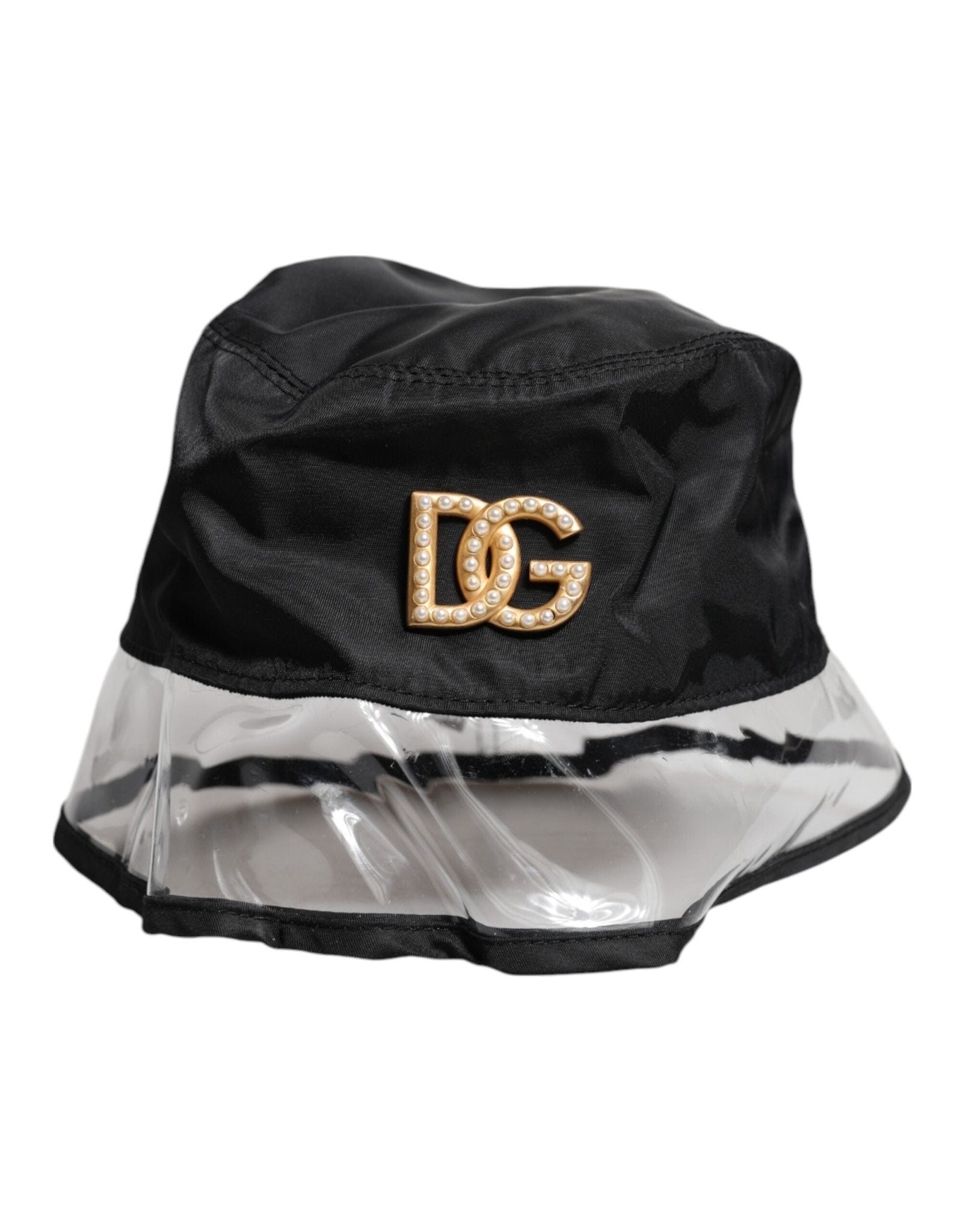 Dolce & Gabbana Black Nylon PVC DG Logo Bucket Hat – 57 cm|S par Dolce & Gabbana | Disponible sur Sandy Store ByNet