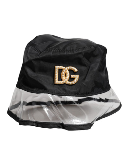 Dolce & Gabbana Black Nylon PVC DG Logo Bucket Hat – 57 cm|S par Dolce & Gabbana | Disponible sur Sandy Store ByNet
