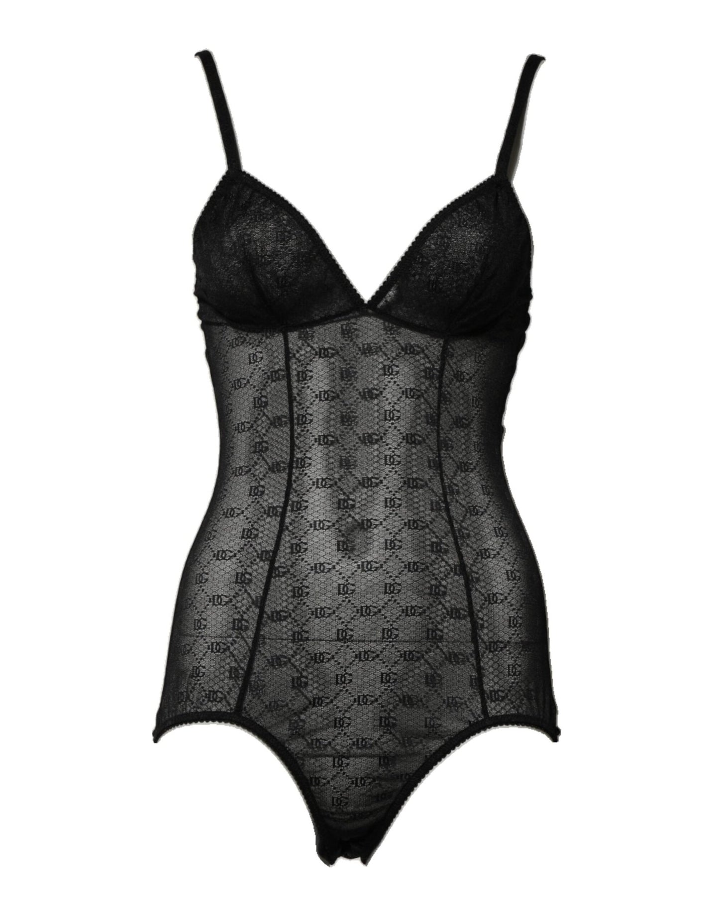Dolce & Gabbana Black Nylon Stretch Bodysuit Lingerie Underwear – IT2 | S par Dolce & Gabbana | Disponible sur Sandy Store ByNet
