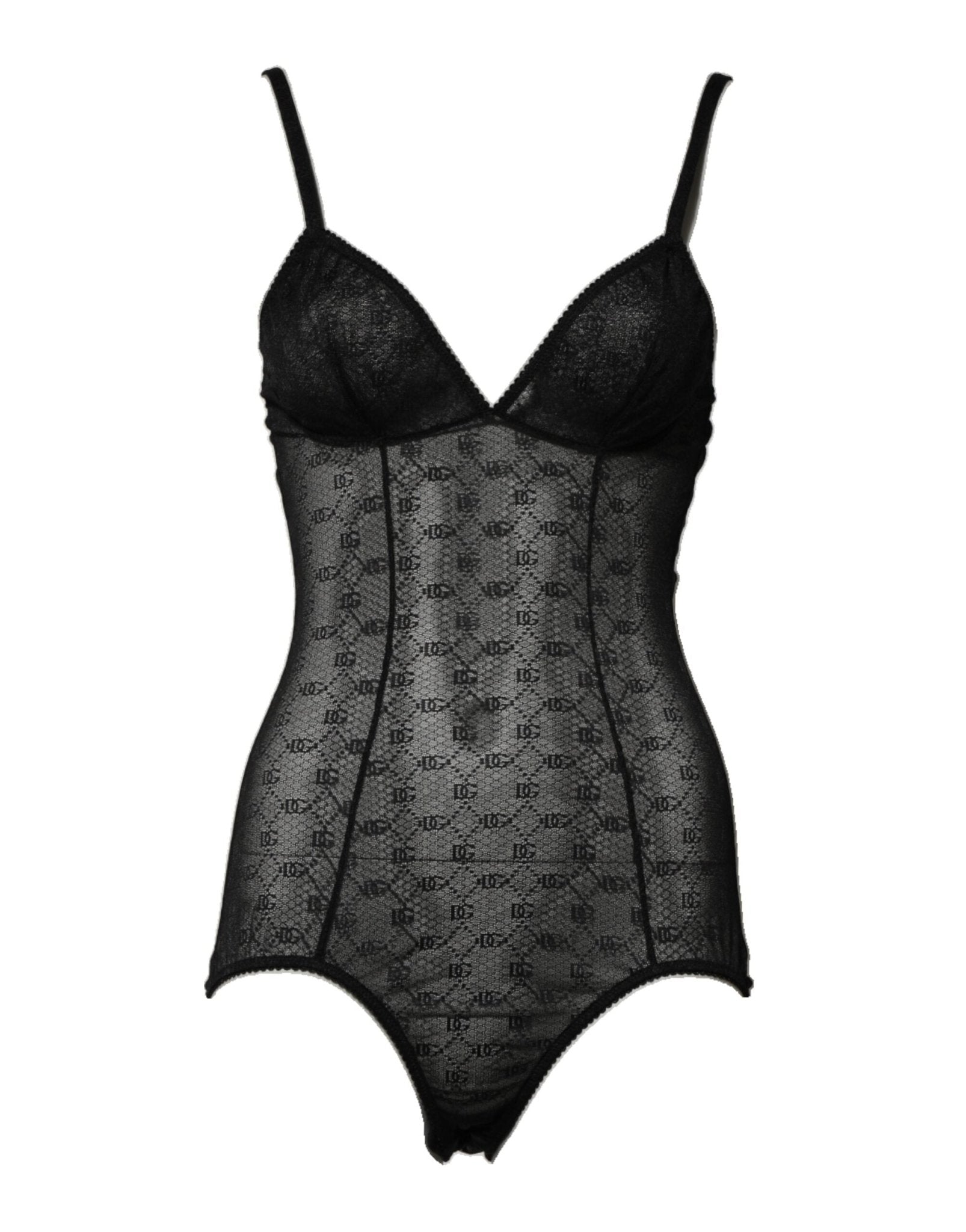 Dolce & Gabbana Black Nylon Stretch Bodysuit Lingerie Underwear – IT2 | S par Dolce & Gabbana | Disponible sur Sandy Store ByNet