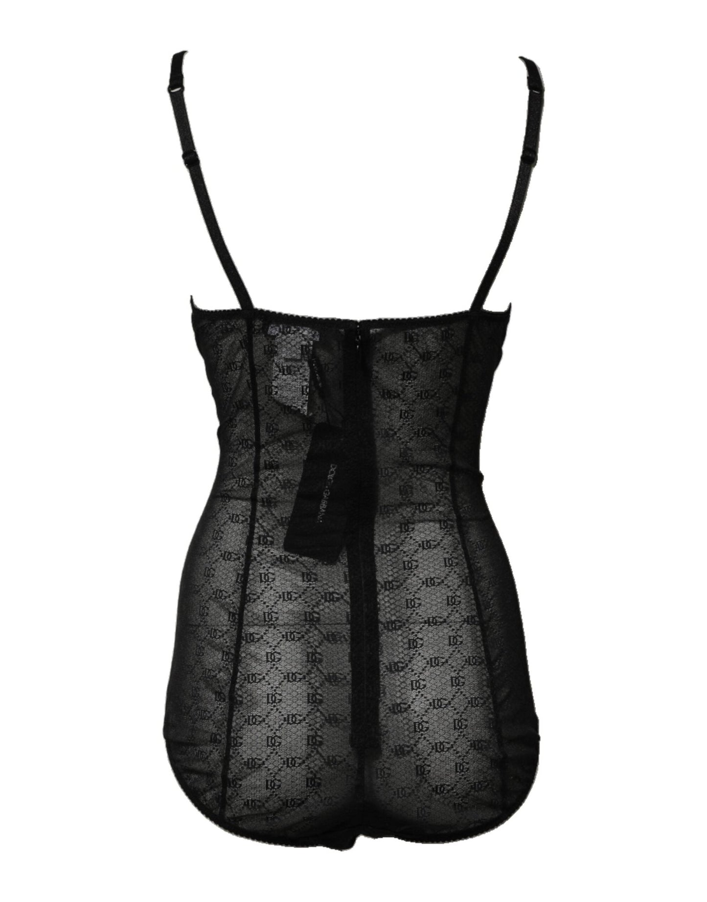 Dolce & Gabbana Black Nylon Stretch Bodysuit Lingerie Underwear – IT2 | S par Dolce & Gabbana | Disponible sur Sandy Store ByNet