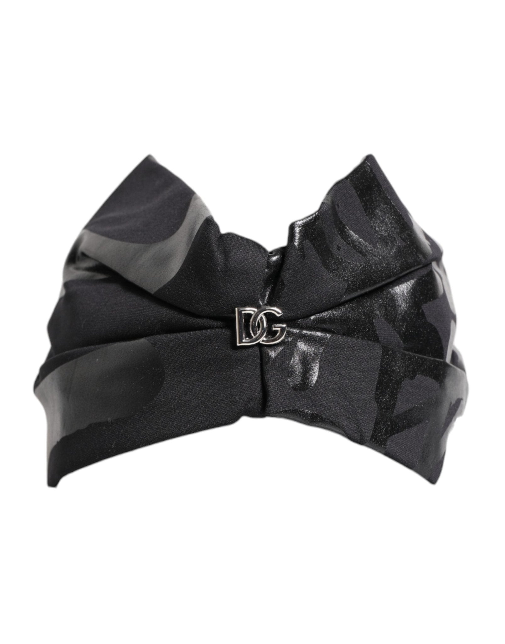 Dolce & Gabbana Black Nylon Stretch DG Logo Head Band Hat – par Dolce & Gabbana | Disponible sur Sandy Store ByNet