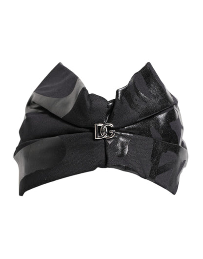Dolce & Gabbana Black Nylon Stretch DG Logo Head Band Hat – par Dolce & Gabbana | Disponible sur Sandy Store ByNet