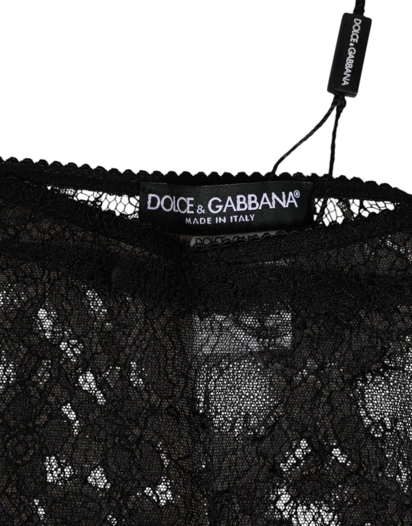 Dolce & Gabbana Black Nylon Stretch High Waist Panty Underwear – IT2 | S par Dolce & Gabbana | Disponible sur Sandy Store ByNet