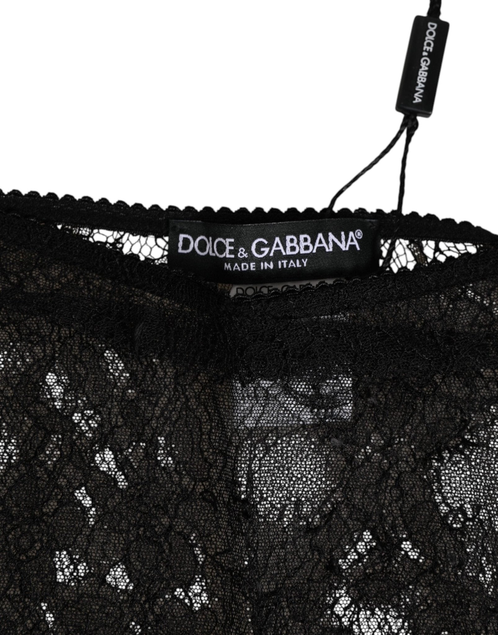 Dolce & Gabbana Black Nylon Stretch High Waist Panty Underwear – IT2 | S par Dolce & Gabbana | Disponible sur Sandy Store ByNet