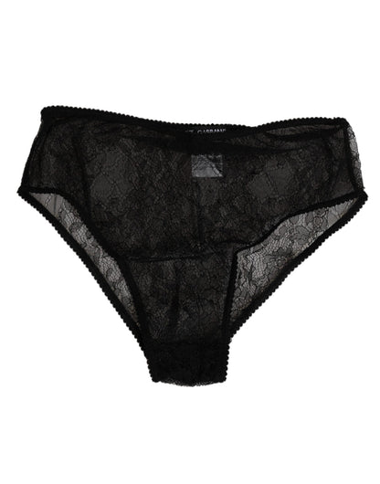 Dolce & Gabbana Black Nylon Stretch High Waist Panty Underwear – IT2 | S par Dolce & Gabbana | Disponible sur Sandy Store ByNet