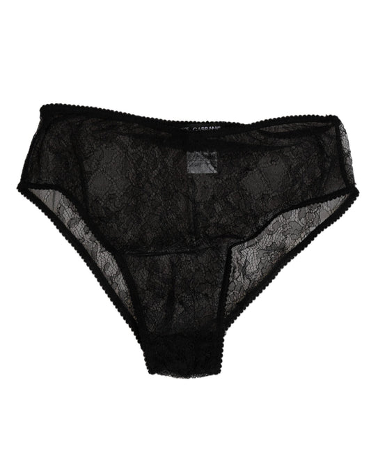 Dolce & Gabbana Black Nylon Stretch High Waist Panty Underwear – IT2 | S par Dolce & Gabbana | Disponible sur Sandy Store ByNet