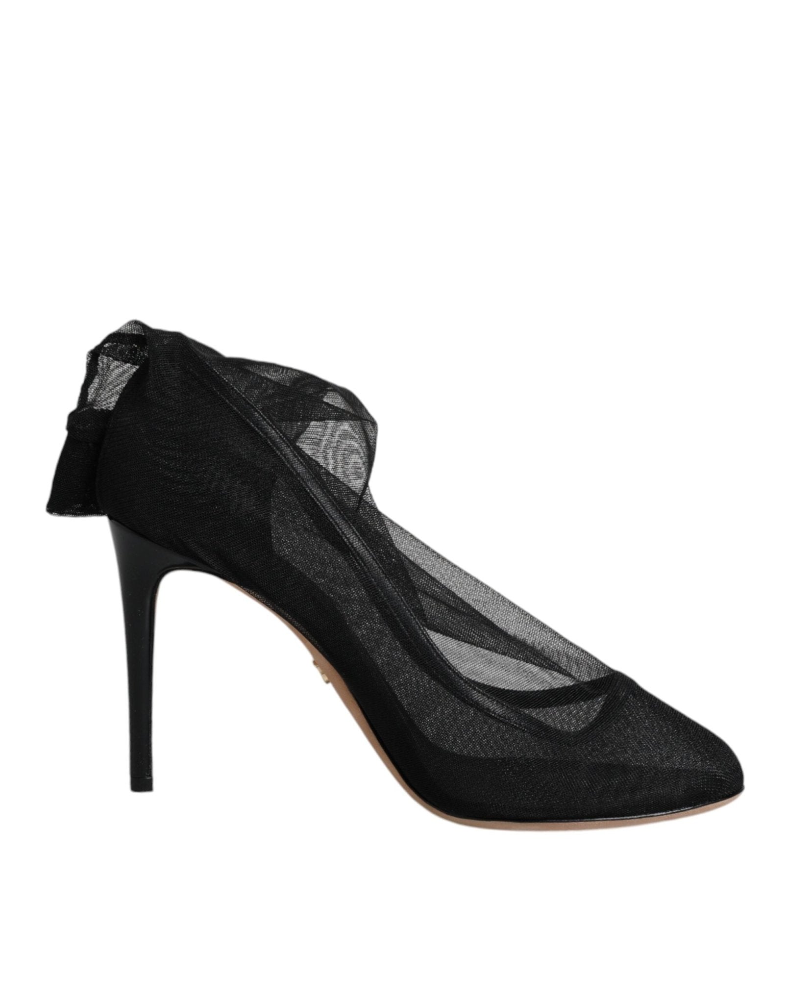 Dolce & Gabbana Black Nylon Stretch Mesh Sock Boots Shoes - Sandy Store ByNet