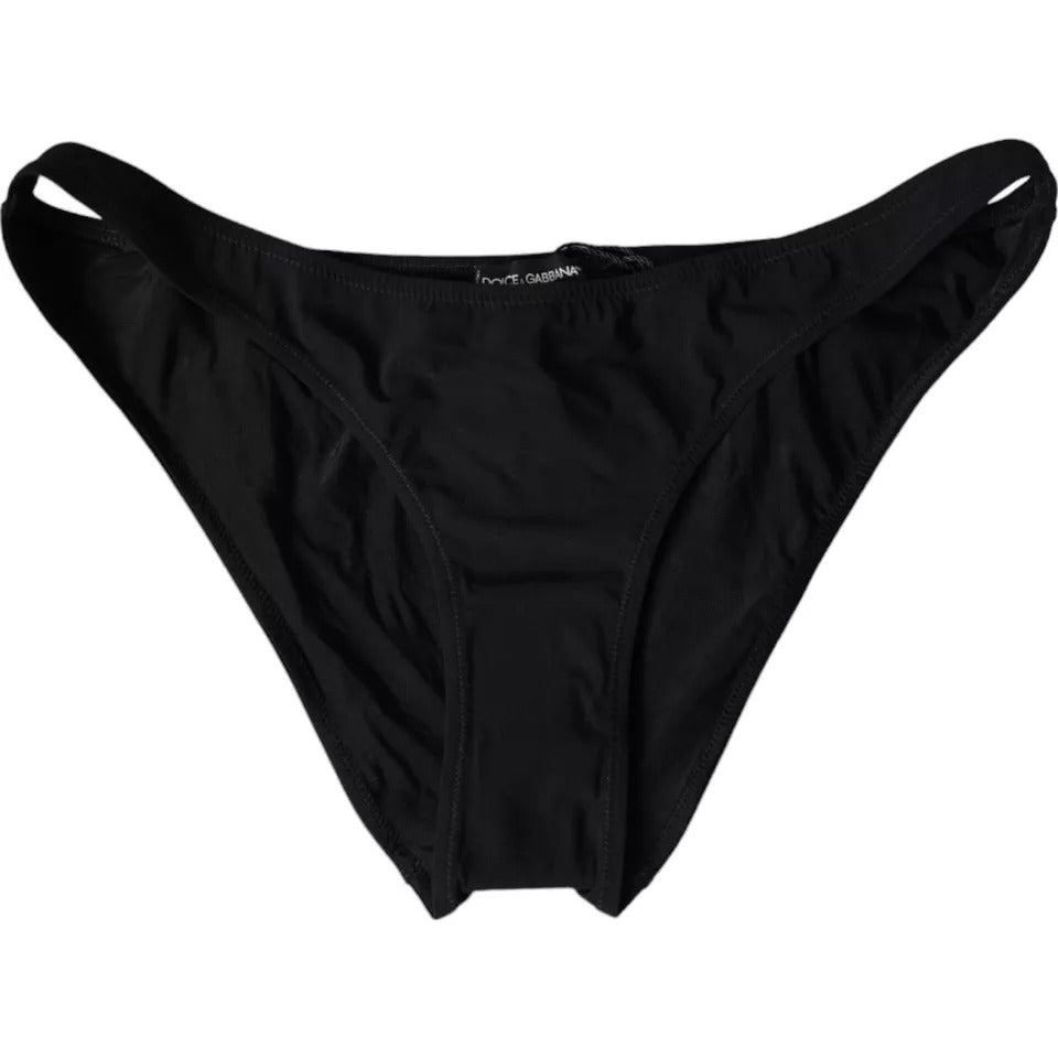 Dolce & Gabbana Black Nylon Swimwear Beachwear Bottom Bikini – IT3 | M par Dolce & Gabbana | Disponible sur Sandy Store ByNet
