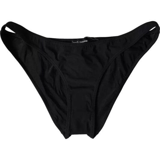 Dolce & Gabbana Black Nylon Swimwear Beachwear Bottom Bikini – IT3 | M par Dolce & Gabbana | Disponible sur Sandy Store ByNet