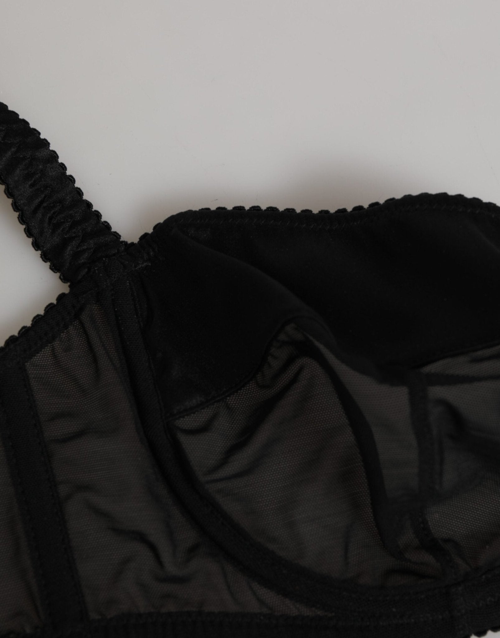 Dolce & Gabbana Black Nylon Underwired Balconette Bra Underwear – IT3 | M par Dolce & Gabbana | Disponible sur Sandy Store ByNet