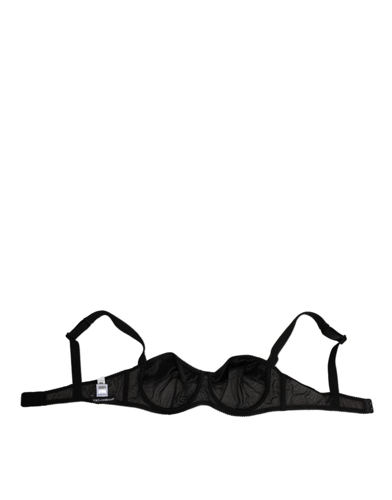 Dolce & Gabbana Black Nylon Underwired Balconette Bra Underwear – IT3 | M par Dolce & Gabbana | Disponible sur Sandy Store ByNet
