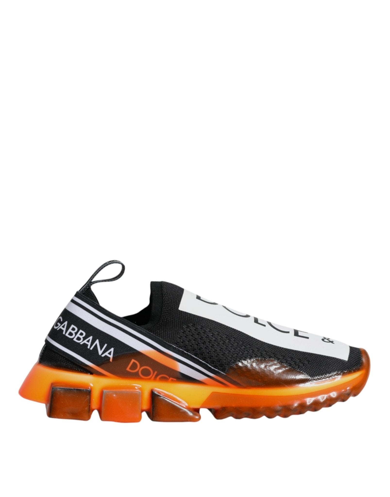 Dolce & Gabbana Black Orange Sorrento Slip On Sneakers Shoes – EU40/US7 par Dolce & Gabbana | Disponible sur Sandy Store ByNet