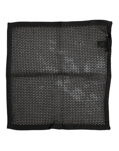 Dolce & Gabbana Black Patterned Cotton Square Foulard Scarf – par Dolce & Gabbana | Disponible sur Sandy Store ByNet