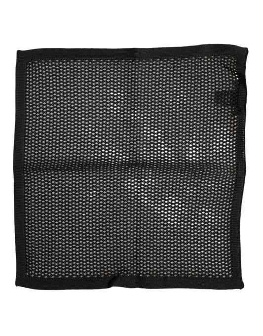 Dolce & Gabbana Black Patterned Cotton Square Foulard Scarf – par Dolce & Gabbana | Disponible sur Sandy Store ByNet