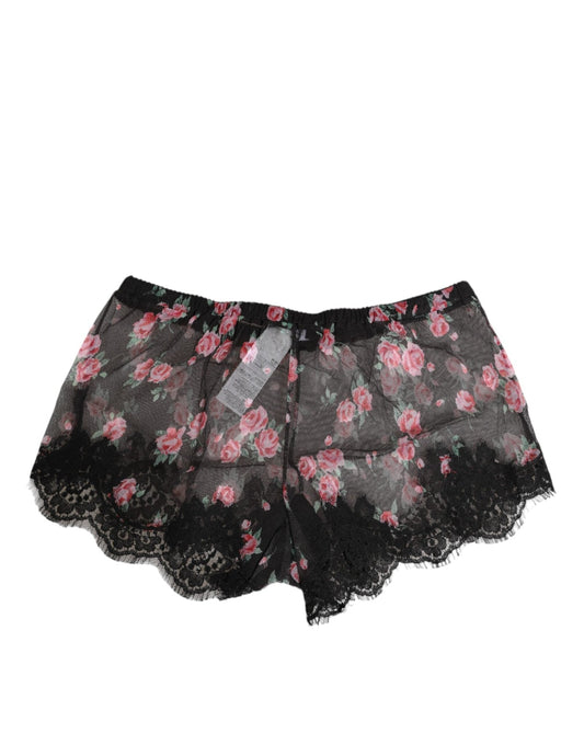 Dolce & Gabbana Black Pink Floral Lace Mesh Lingeri Underwear – IT2 | S par Dolce & Gabbana | Disponible sur Sandy Store ByNet